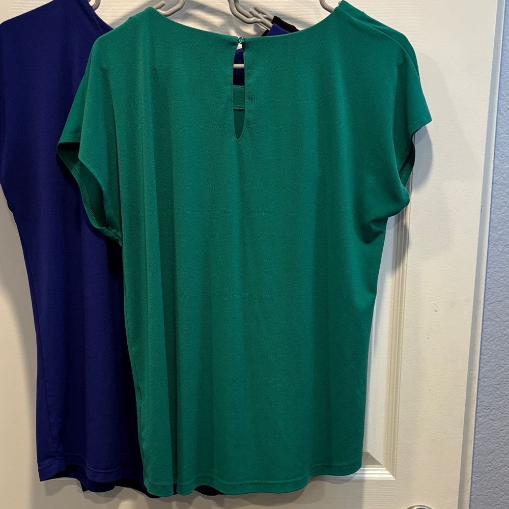 Banana Republic Women's Ruffle Blouses - Blue, Black, Green - Picture 9 of 9